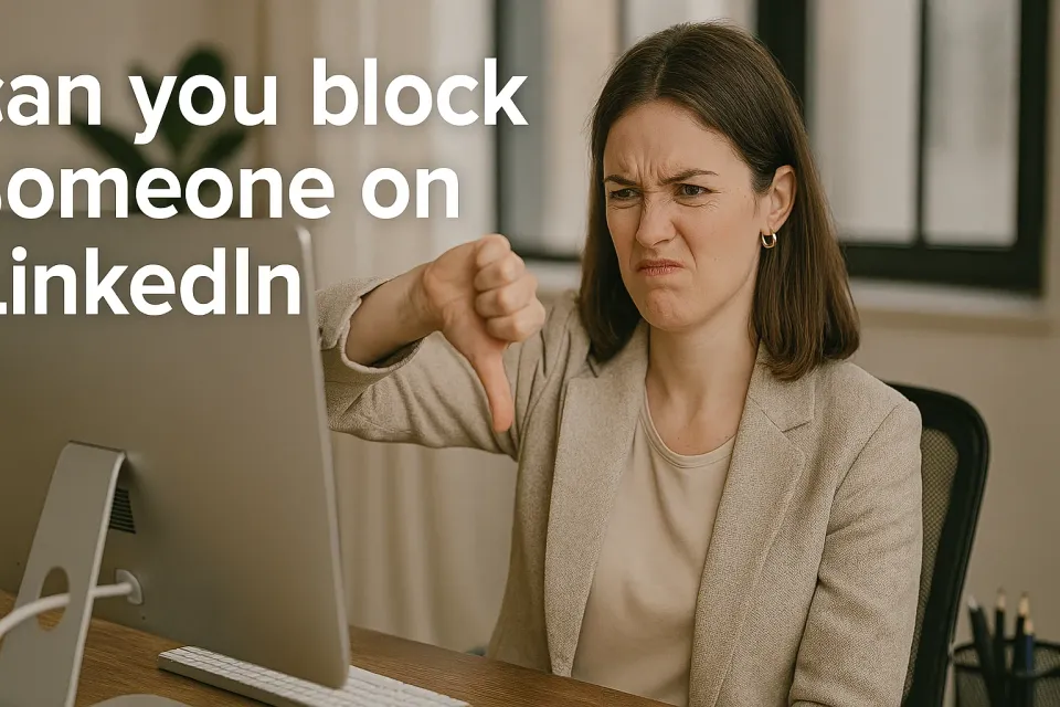 LinkedIn blocking guide illustration