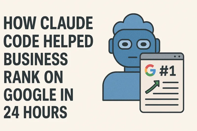 How Claude Code helped business rank on Google - AI SEO strategy