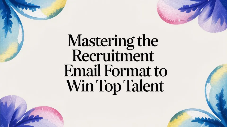 Mastering the Recruitment Email Format to Win Top Talent